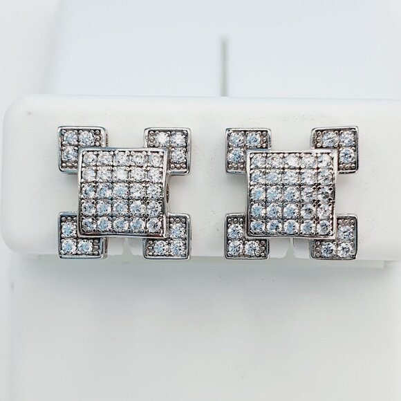 925 Sterling Silver Cubic Zirconia Earrings U19254790